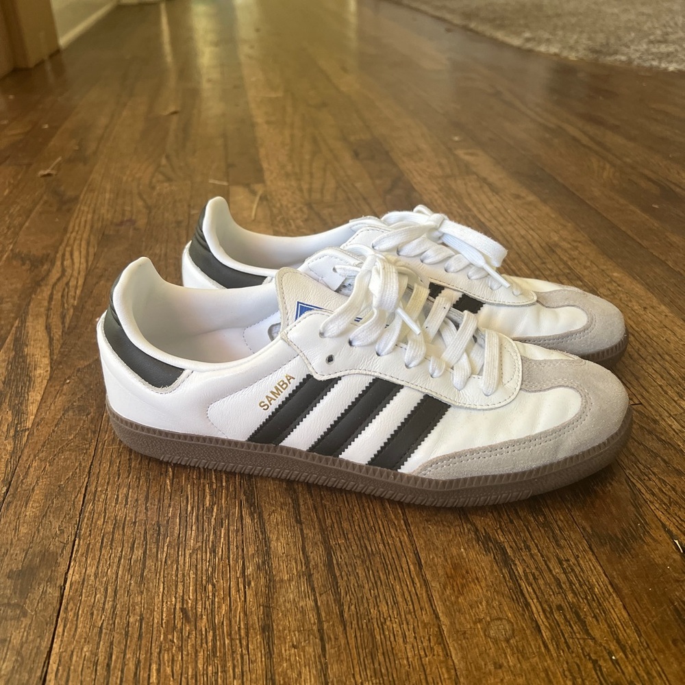 Adidas Samba White and Black Men's Shoes